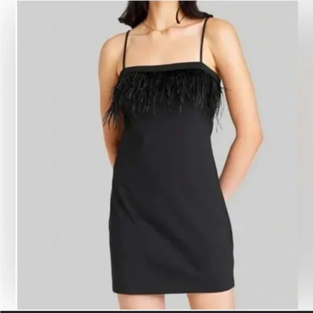 Wild Fable Black Strapless Sheath Dress